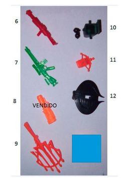 Gi joe Accesorios y Repuestos usados Parte 1