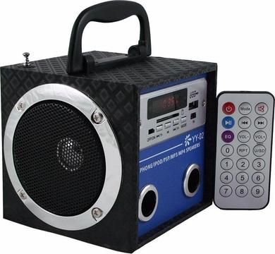 Caja de sonido amplificada Radio FM, Tarjeta y Usb Regalo Tarjeta de 16gb San Disk Con Adaptador USB