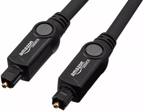 Cable Óptico De Audio Digital Toslink 1,8 M, Negro