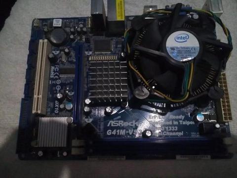 Tarjeta Madre Asrock G41mvs3 R2.0 Procesador 3.01 Ghz