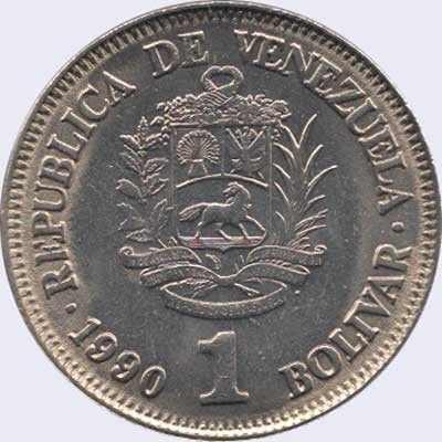 Monedas De 1 Bolívar Lote De 330 Monedas De 1989 Y 1990