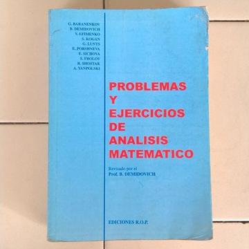 Problemas Y Ejercicios De Análisis Matemático, Autor: B. Demidovich