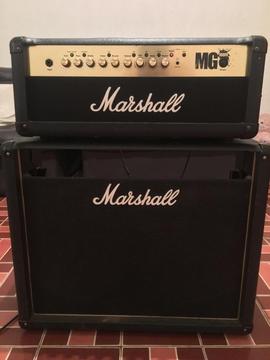 AMPLIFICADOR DE GUITARRA CON CABEZAL Marshal MG100FX