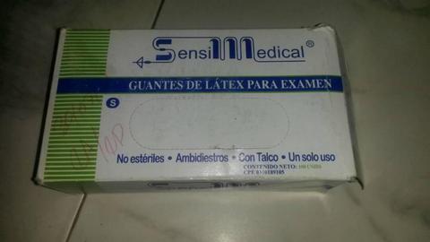 Guantes De Latex Por Caja Sensi Medical 100 Pares