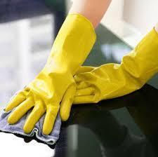 guantes amarrillos de goma hipoalergenico nolatex
