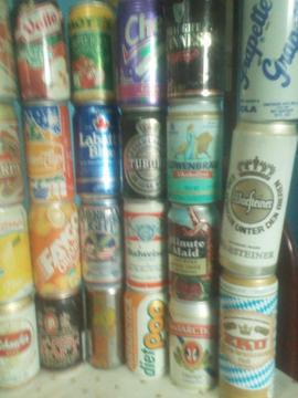 70 latas variadas de colección ,, ANTIGUAS