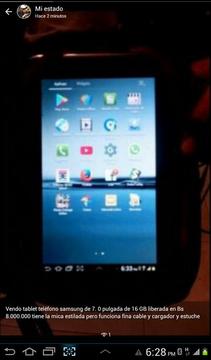 tablet telefono samsung 7.0 liberada