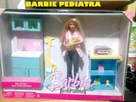 Barbie Pediatra y Barbie Encantada Original Mattel con su caja y sus accesorios