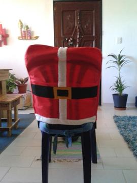 Forros para espaldar de silla de Navidad x4