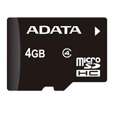 MEMORIA MICRO SD ADATA 4 GB CLASE 4, USADA EN EXCELENTE ESTADO A TODA PRUEBA