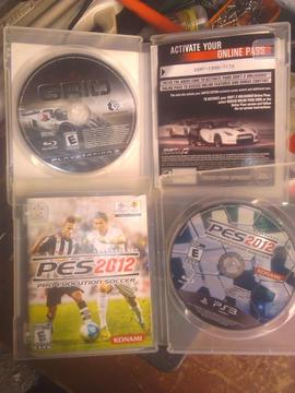 GRID y PES 2012 de PS3