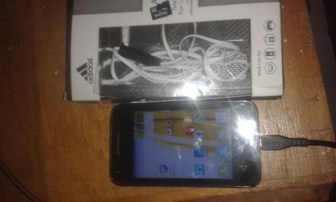 alcatel pixi 3 android con audifonos y sd 4gb