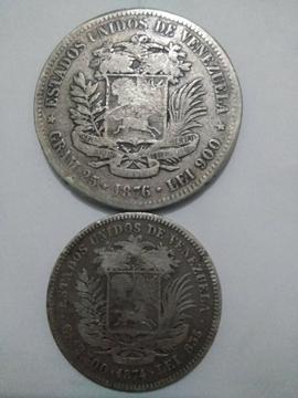 Monedas Antiguas 1874 Y 1876. Y Otras
