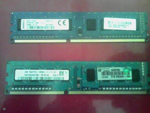 Cambio por TV de 21 2 Memorias RAM de DDR3 2GB y 4GB