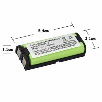 Pila o Bateria recargable Mod HHRP105 para telefonos inalambricos Panasonic y otras marcas