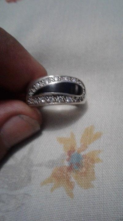 anillo de dama de plata 925, numero 7
