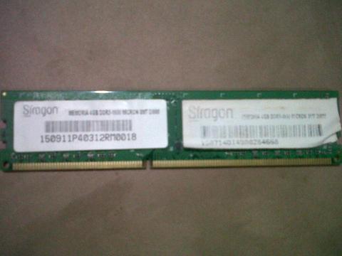 Memoria Ram SÍRAGON DDR3 4gb
