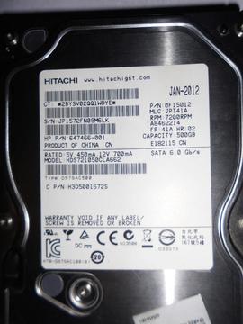 Disco Duro para Pc Hitachi 500 Gb Sata