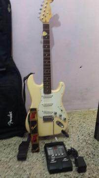 Guitarra fender Squier cambiada retocada x luthier