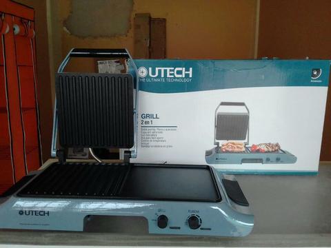 Grill 2 en 1 Utech Parrilla Y Plancha