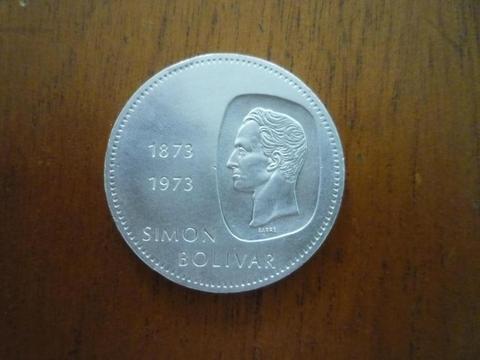Moneda de Plata Doblón Venezolano Simón Bolívar