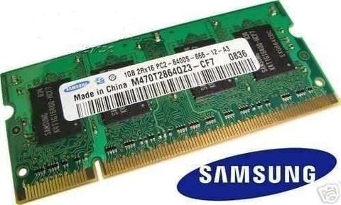 Memoria Ram de 1 Gb ddr 3 Samsung para Laptop y Mini Laptop