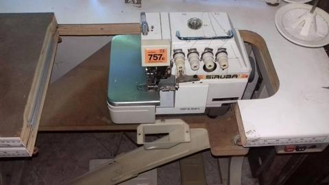 Maquina de coser industrial overlock,5 hilos marca siruba