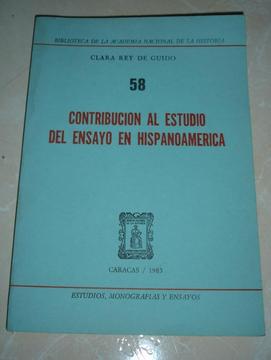 LIBRO CONTRIBUCIÓN AL ESTUDIO HISPANOAMERICANO