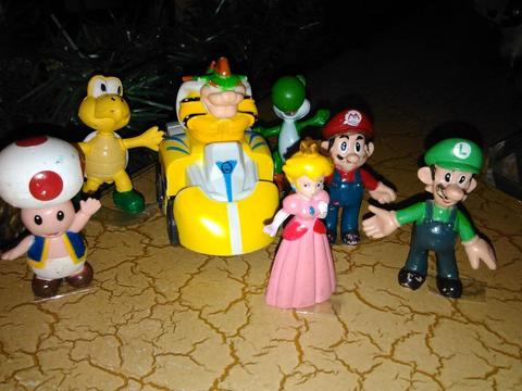 Set de Nintendo Mario Bros Juguetes 3 Ds, Wii u, Play, Xbox con 7 Figuras
