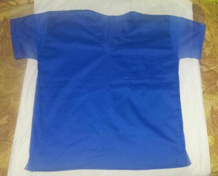 Uniforme médico Azul Rey solo Camisa