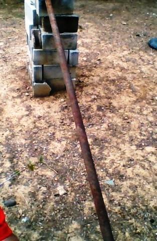 tubos de hierro de 3 pulgadas y tres metros de largo