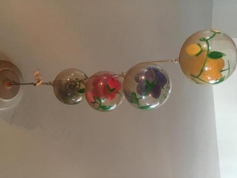 Adorno colgante para hogar en vidrio esferas vidrio decoradas
