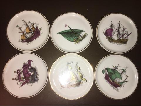 Coleccion de Platos de Porcelana Barcos