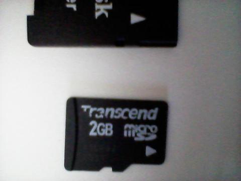 En venta tarjeta de memoria Micro SD 2GB Usada