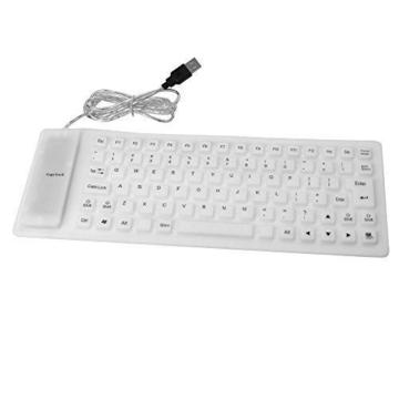 TECLADO FLEXIBLE USB COLOR BLANCO NUEVO