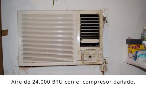 Aire de 24 mil BTU con el compresor dañado