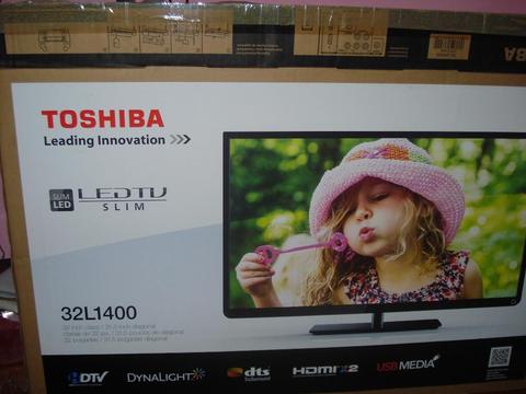 TELEVISOR LED SLIM TOSHIBA DE 32 MODELO 32L1400