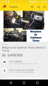 Maquina Sublimar Tazas Oferta