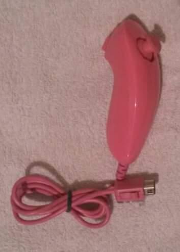 Palanca de mando color rosado para Wii