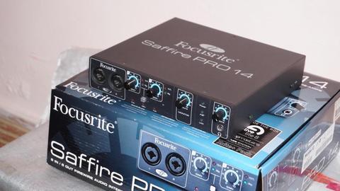 Interface De Audio Saffire Pro lista para grabar