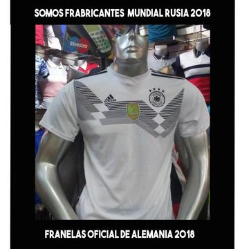 Franelas Del Mundial Rusia 2018 Alemania, Colombia