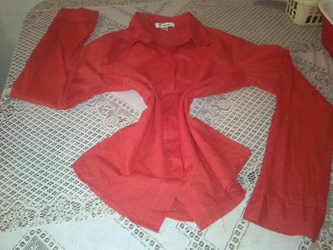 Camisa Roja Dama Talla S