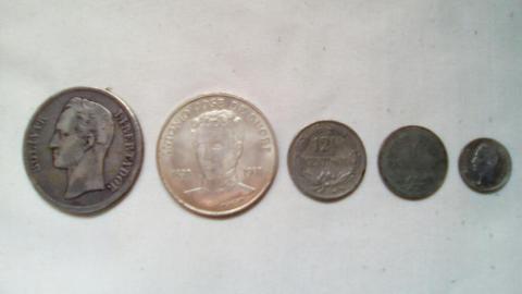 Monedas de Plata Venezolanas Antiguas