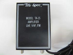 Amplificador vhf/uhf/fm 15db truspec ta15 radios walkie talkies