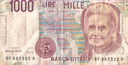 Billete de 1000 Liras Italia Iltalianas Coleccionistas