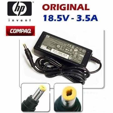 cargador hp original. punta amarilla de 65w. output 18.5 3.5A nuevo