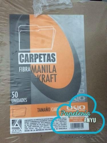Carpeta Manila Ecologica Marca Oslo 50 Unid Tamaño Carta
