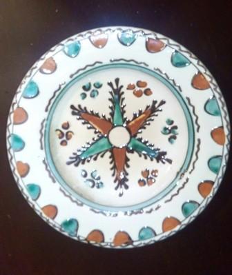 Plato decorativo cerámica Rumana