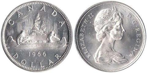 moneda de 1 dolar canadiense