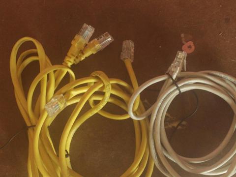 2 tipos de cable de red para modem y telefono